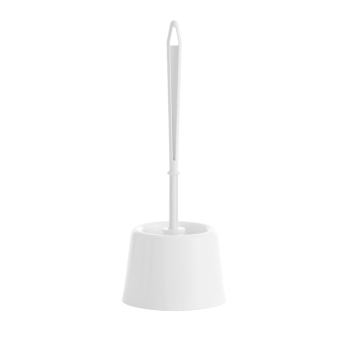Ensemble brosse WC blanc - Maya