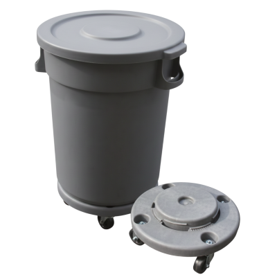 Conteneur rond  80 L à roulettes - Pongal