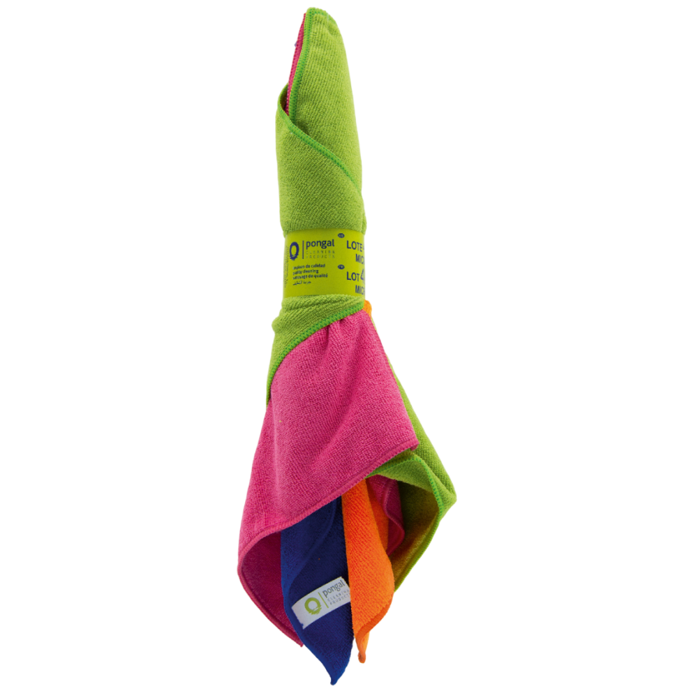 Lot de 4 lavettes microfibre multiusage 30x40 260 gr.