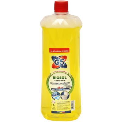 Biosol Nettoyant Bactéricide 1L Citronnelle - G5
