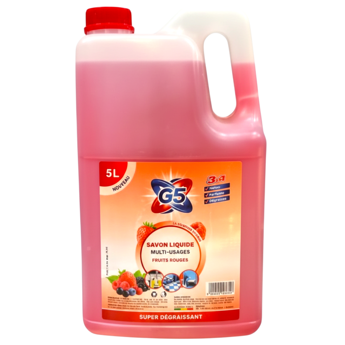 Savon multi usage fruits rouge 5L - G5