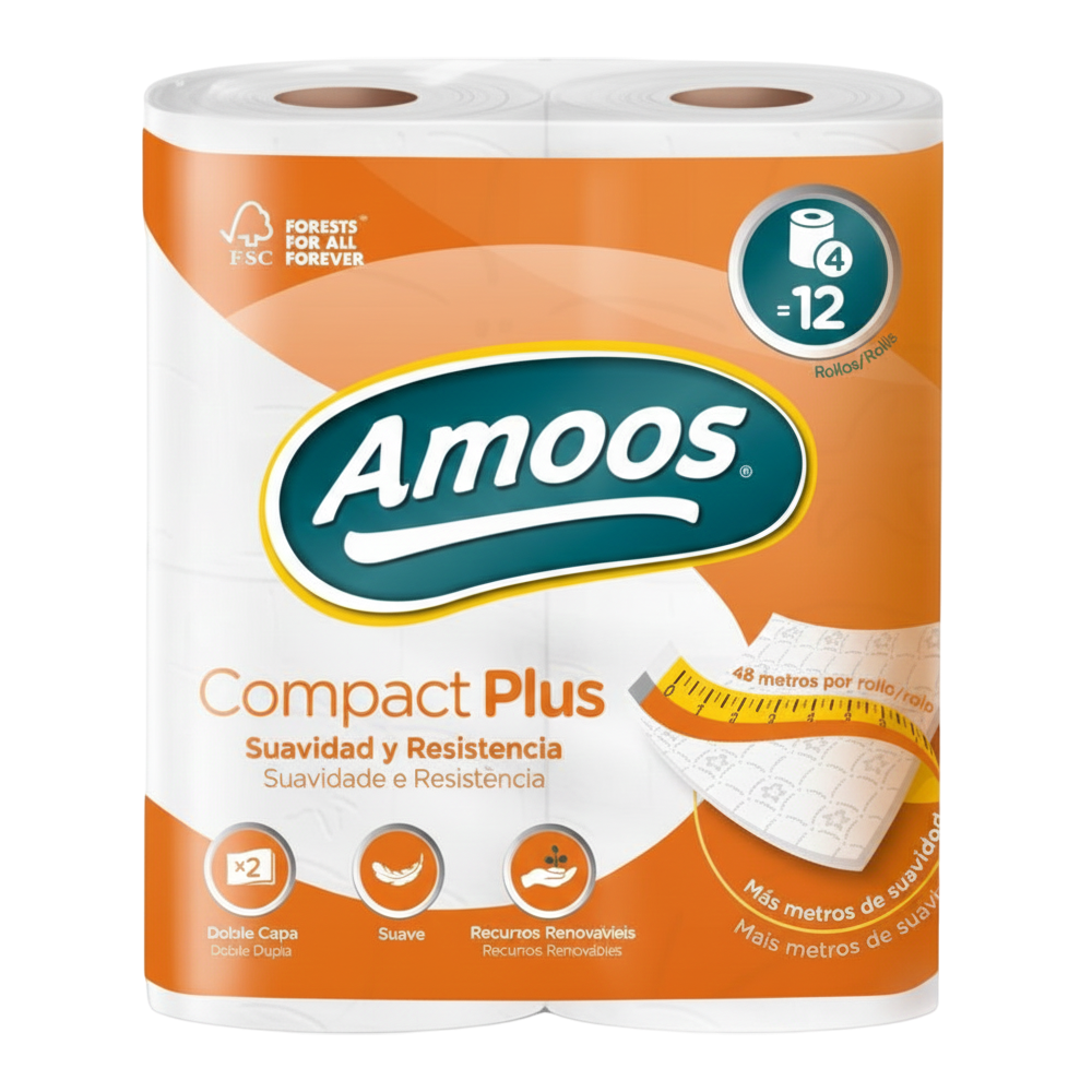 Papier toilette Compact Plus - Amoos