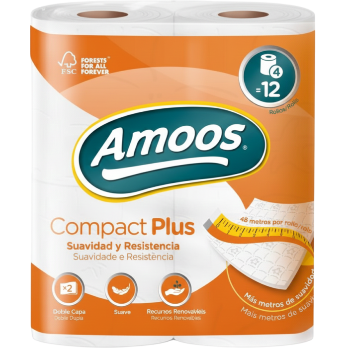 Papier toilette Compact Plus - Amoos