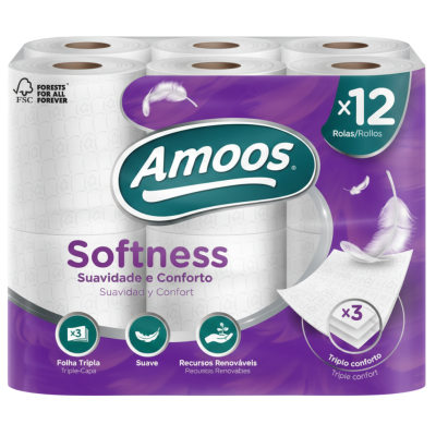 Papier toilette Softness - Amoos