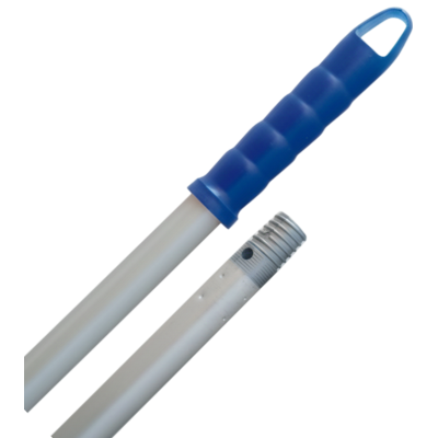 Manche aluminium léger bleu 140 cm double filetage - Pongal