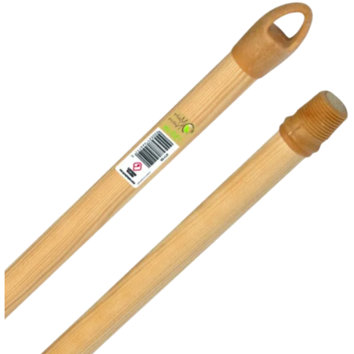 Manche en bois 28x1200 mm pour brosse professionnel - Pongal